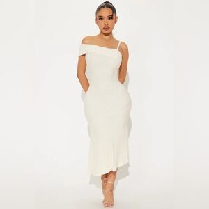 Off the Shoulder Midi Dress